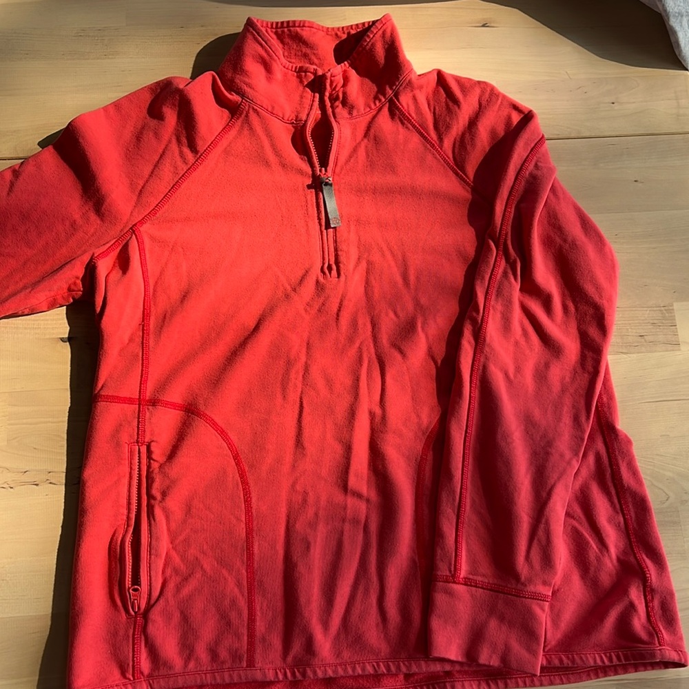 Talbots Coral/Pink Active Long Sleeve Pullover Jacket